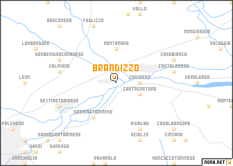 map of Brandizzo