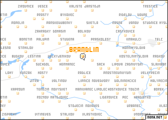 map of Brandlín