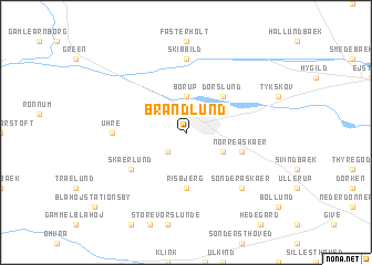 map of Brandlund