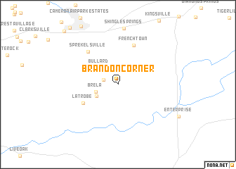 map of Brandon Corner