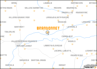 map of Brandonnet