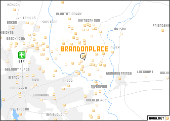 map of Brandon Place