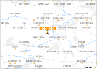 map of Brandon