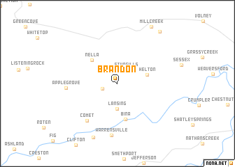 map of Brandon