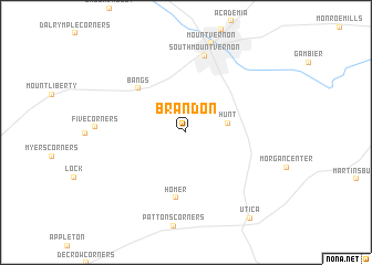map of Brandon