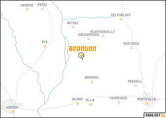 map of Brandon