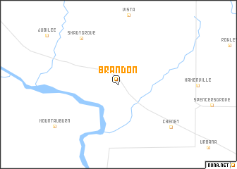 map of Brandon