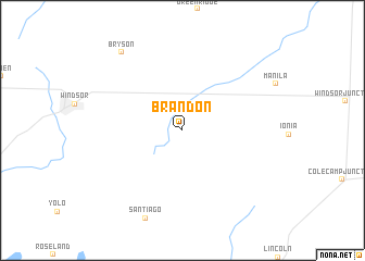 map of Brandon