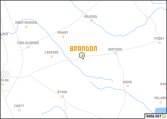 map of Brandon