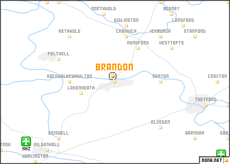 map of Brandon