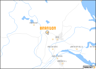 map of Brandon
