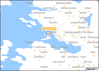 map of Brändö