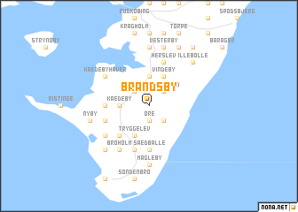 map of Brandsby