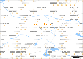 map of Brandstrup