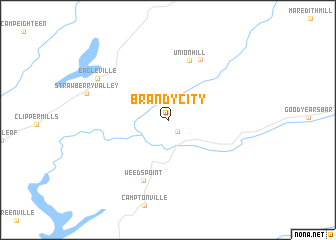 map of Brandy City