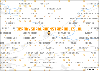 map of Brandýs nad Labem-Stará Boleslav