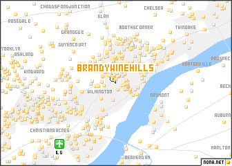 map of Brandywine Hills