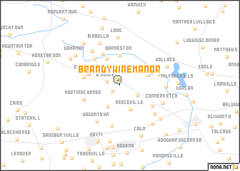 map of Brandywine Manor