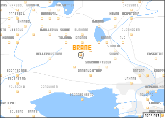 map of Bråne