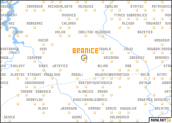 map of Branice