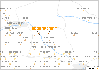 map of Branice