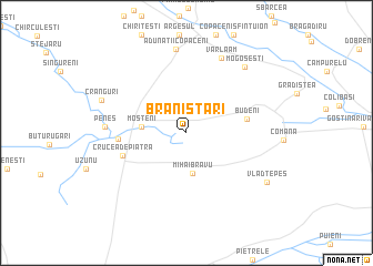 map of Brăniştari