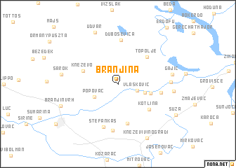 map of Branjina