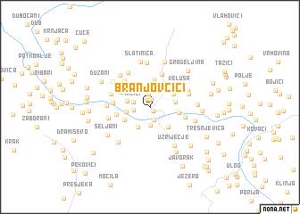 map of Branjovčići