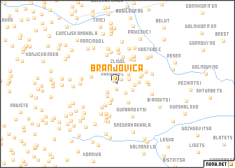 map of Branjovica