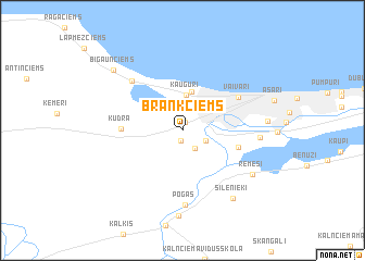 map of Branķciems