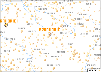 map of Brankovići