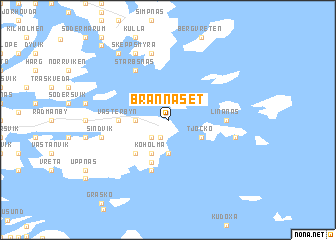 map of Brännäset