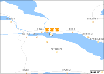 map of Bränna