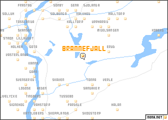 map of Brännefjäll