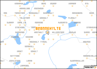 map of Brännehylte