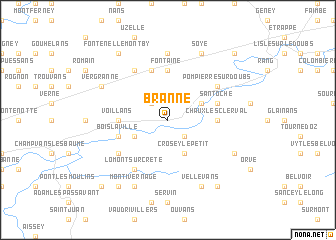 map of Branne