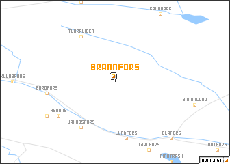 map of Brännfors