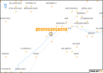 map of Bränngårdarna