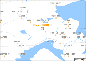 map of Brännhult