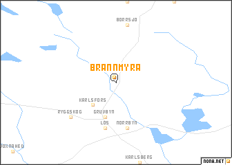 map of Brännmyra
