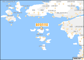 map of Brännö