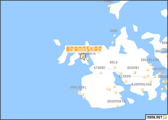 map of Brännskär