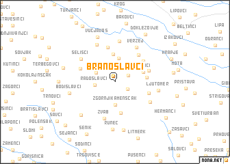 map of Branoslavci