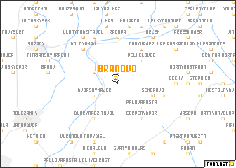 map of Branovo