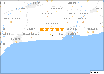 map of Branscombe