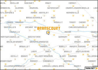 map of Branscourt