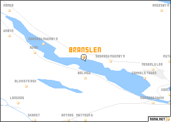 map of Bränslen