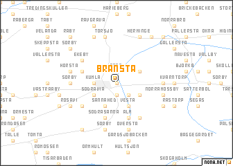 map of Brånsta