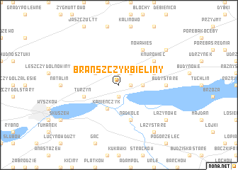 map of Brańszczyk Bieliny