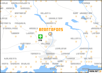 map of Brantafors